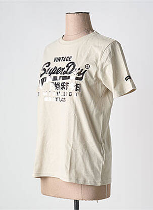 Tricou bej SUPERDRY femeie