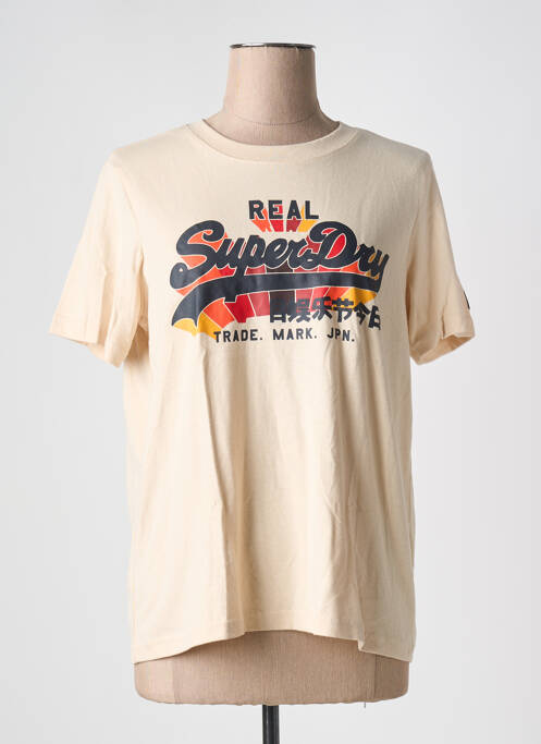 Tricou bej SUPERDRY femeie