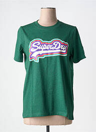 Tricou verde SUPERDRY femeie