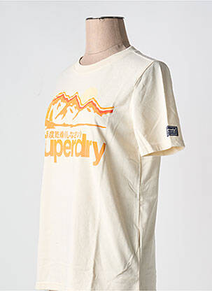 Tricou bej SUPERDRY femeie