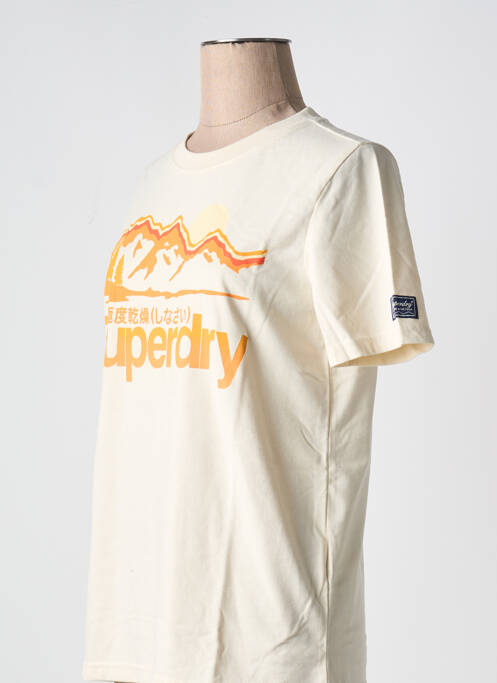 Tricou bej SUPERDRY femeie