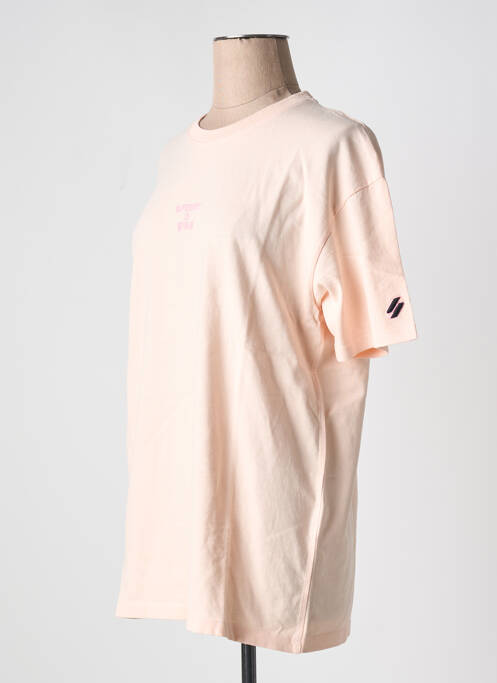 Tricou roz SUPERDRY femeie