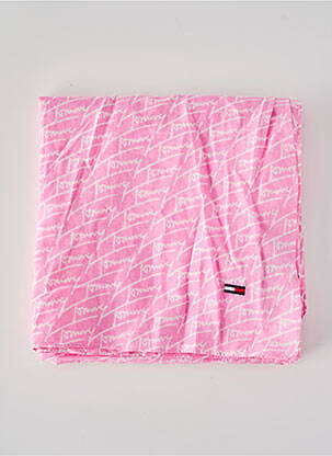 Eșarfă roz TOMMY HILFIGER femeie