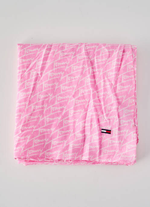 Eșarfă roz TOMMY HILFIGER femeie