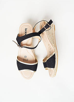 Sandale/pantofi decupați toc platformă toc de 4 la 6 cm negru ISOTONER femeie