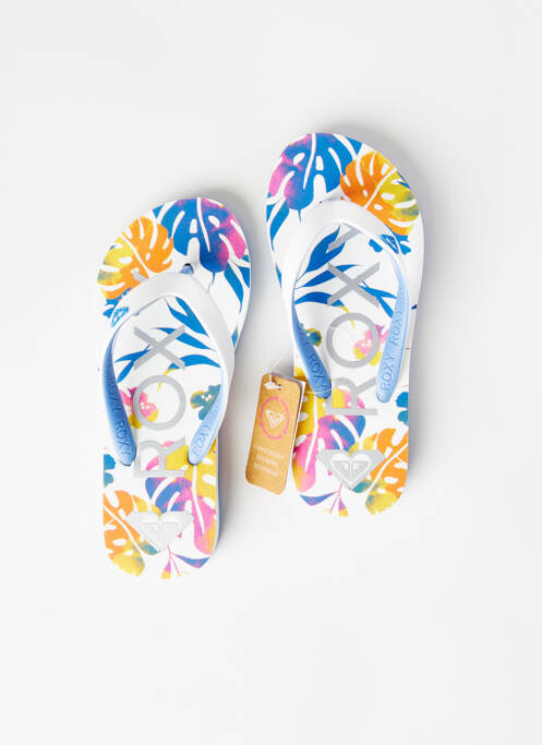 Șlapi alb ROXY fată