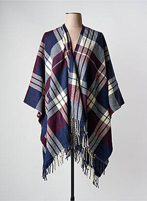 Poncho albastru ONLY femeie