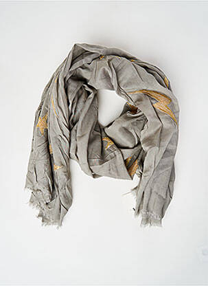 Eșarfă gri BIRDS ON THE RUN femeie