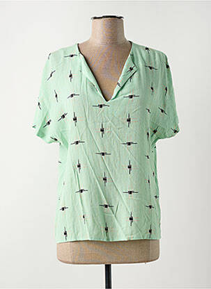 Tricou verde VILA femeie