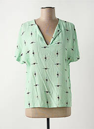 Tricou verde VILA femeie