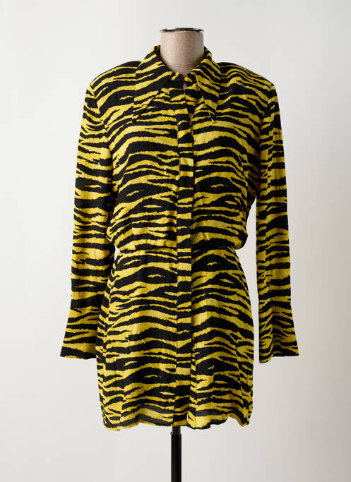 Rochie scurtă galben MANGO femeie