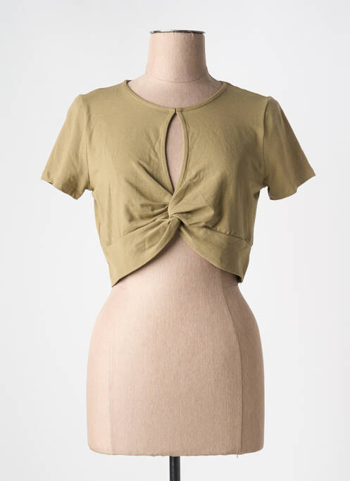 Top scurt verde ONLY femeie