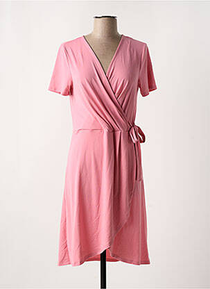 Rochie midi roz VILA femeie