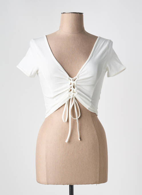 Top scurt alb TALLY WEIJL femeie