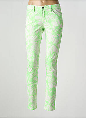 Pantalon slim verde PIECES femeie
