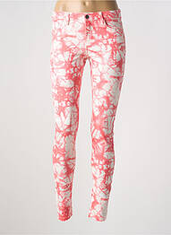 Pantalon slim roz PIECES femeie