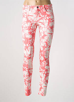 Pantalon slim roz PIECES femeie