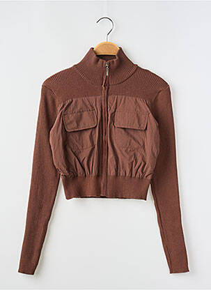 Vestă cu mâneci lungi maro DAISY STREET femeie