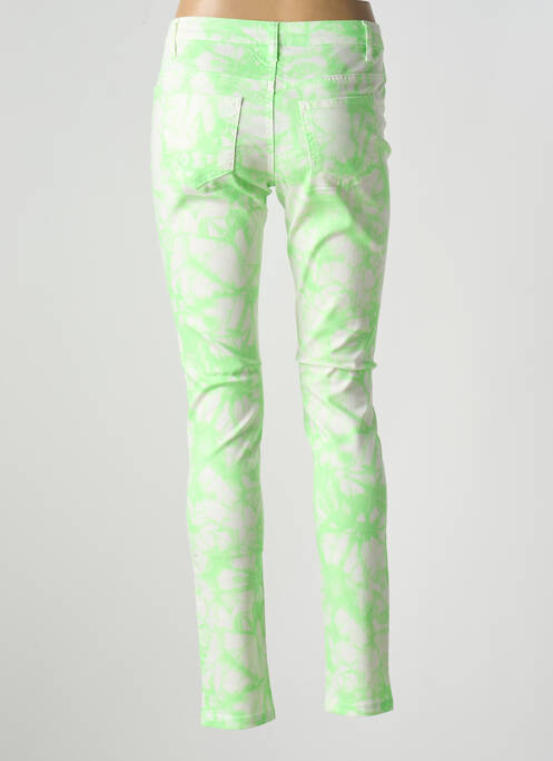 Pantalon slim verde PIECES femeie