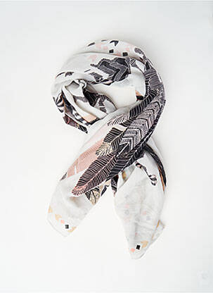 Eșarfă alb PIECES femeie