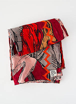 Eșarfă portocaliu BIRDS ON THE RUN femeie