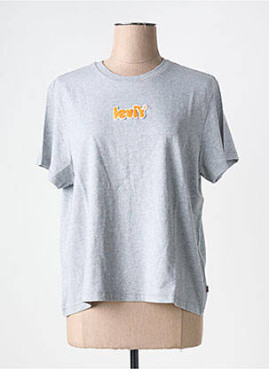 Tricou guler rotund gri LEVI'S femeie