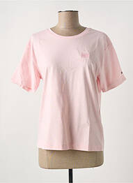 Tricou guler rotund roz TOMMY HILFIGER femme