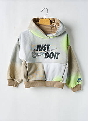 Hanorac cu glugă verde NIKE băiat