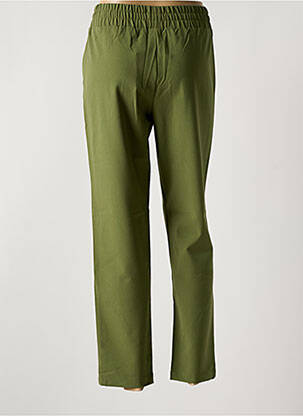 Pantalon drept verde MSCH COPENHAGEN femeie