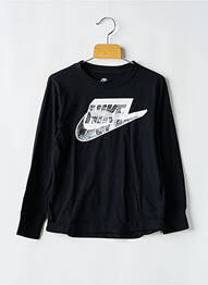 Tricou guler rotund negru NIKE garcon