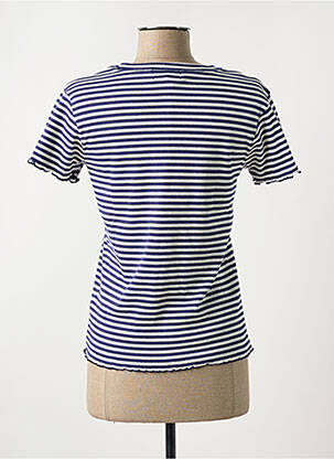 Tricou guler rotund albastru MAISON LABICHE femeie