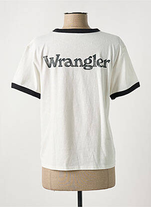 Tricou guler rotund alb WRANGLER femeie