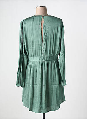 Rochie scurtă guler în v verde SEE U SOON femeie