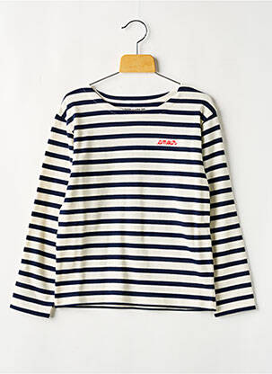 Tricou guler rotund alb MAISON LABICHE copil