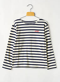 Tricou guler rotund alb MAISON LABICHE enfant