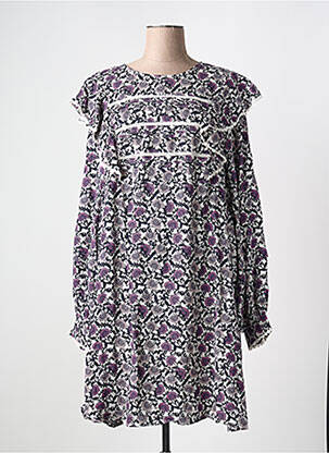 Rochie scurtă guler rotund violet ATELIER REVE femeie