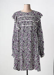 Rochie scurtă guler rotund violet ATELIER REVE femme