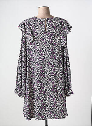 Rochie scurtă guler rotund violet ATELIER REVE femeie