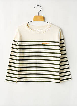 Tricou guler rotund alb MAISON LABICHE copil