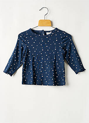 Tricou guler rotund albastru TAPE À L'OEIL fată