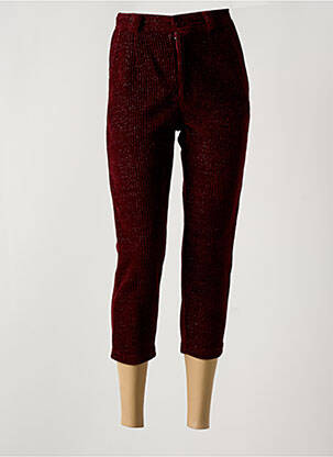 Pantalon trei sferturi roșu THE KORNER femeie