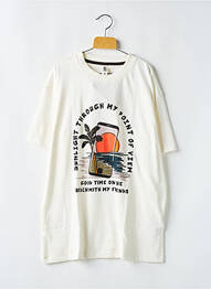 Tricou guler rotund alb TAPE À L'OEIL băiat