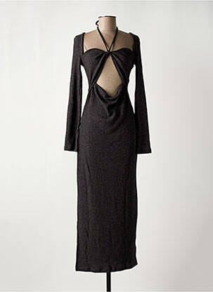 Rochie lungă gri NA-KD femeie