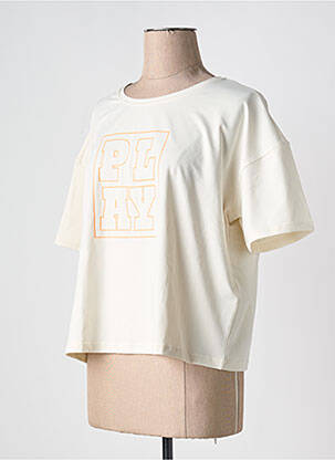 Tricou guler rotund alb ONLY PLAY femeie