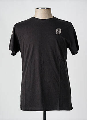 Tricou guler rotund negru SCHOTT bărbat