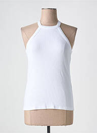 Maiou guler rotund alb SELECTED femme