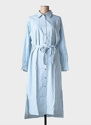 Rochie midi guler rotund albastru Y.A.S femeie