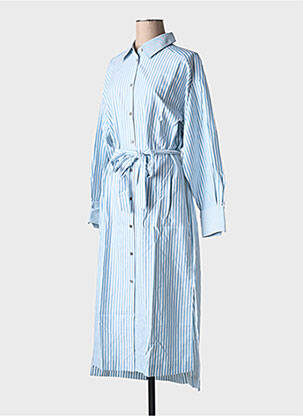 Rochie midi guler rotund albastru Y.A.S femeie