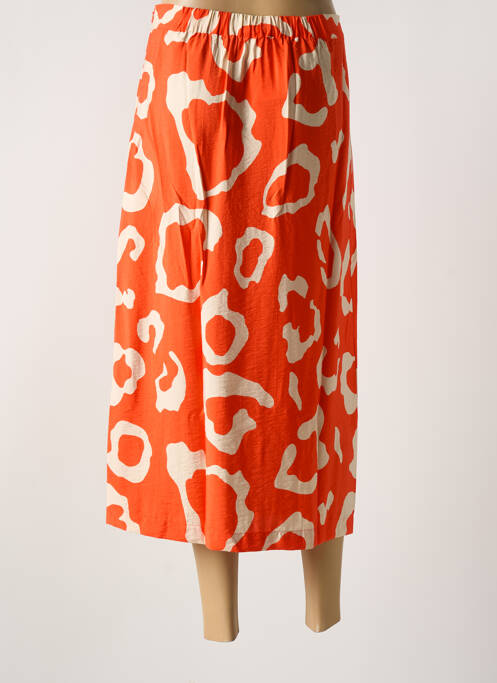 Fustă midi portocaliu OBJECT femeie
