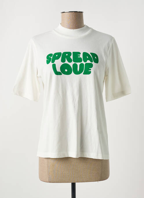 Tricou alb THINKING MU femeie